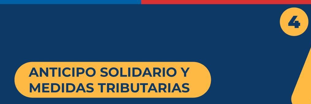 Anticipo solidario y medidas tributarias para apoyo Pymes